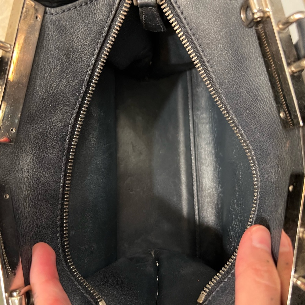 Fendi 3Jours navy blue leather mini bag - Picture 9 of 12